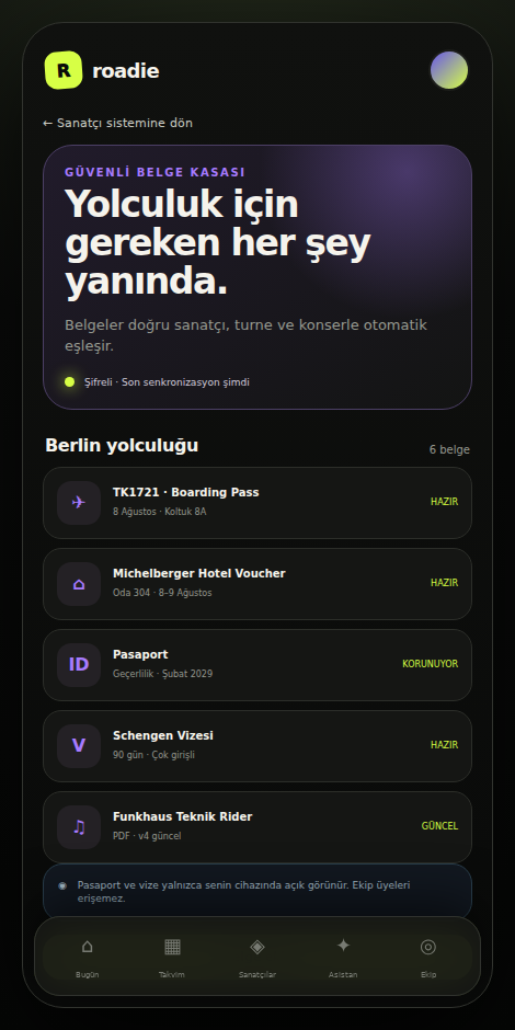 Belgeler ekranı